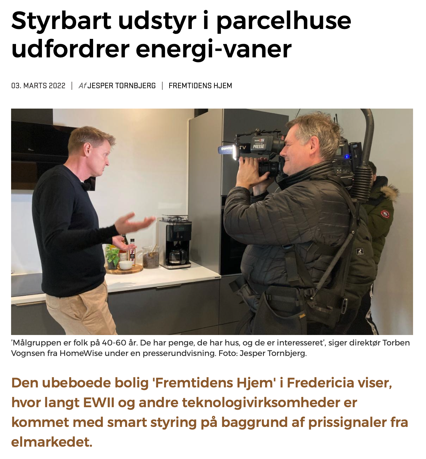 Read more about the article Dansk Energi: Styrbart udstyr i parcelhuse udfordrer energivaner
